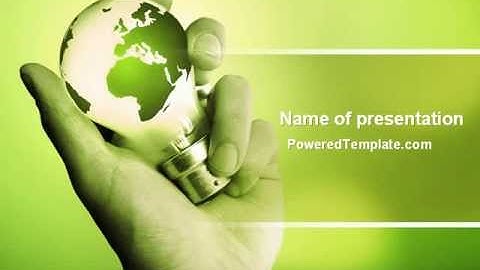 Olive Lamp PowerPoint Template by PoweredTemplate.com