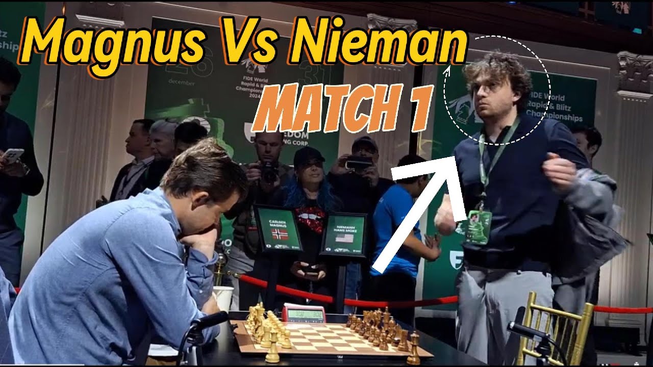 Magnus Carlsen vs Hans Niemann | Cuartos de Final | Partida 1 | FIDE ...