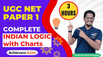 Indian Logic UGC NET Paper 1 | Complete Indian Logic | Vodnala Shivalingam | Achievers Adda
