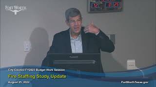 City Council Budget Workshop - August 25, 2022