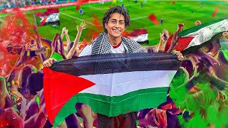 رفعت العلم الفلسطيني في أهم حدث كروي في القارة 🇵🇸 !!