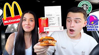 We Tried Every Drive Thrus MOST EXPENSIVE Item!