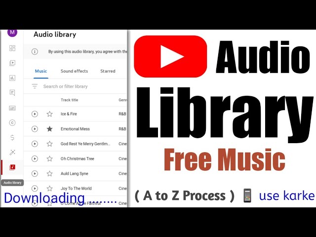 How to Download Free Music from  Audio Library using Android Phone  #howto #tutorial 