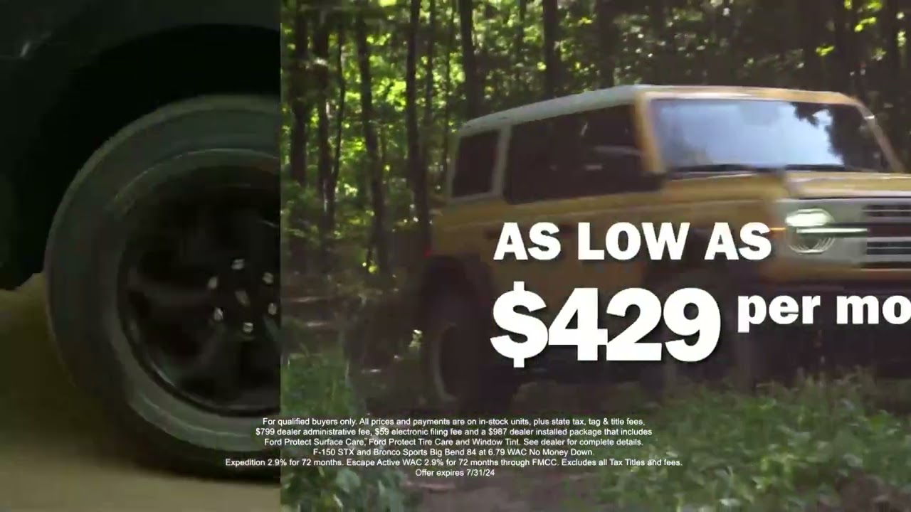 Take Advantage Of The Lowest Payments | F-150 Deals | Bronco Sport Deals | Expedition & Escape Deals