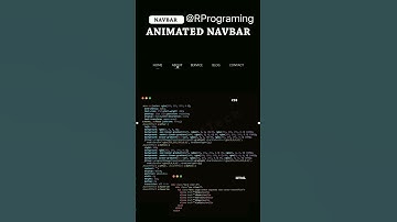 Animated nav bar create using html css #animation #animated #navbar #create #using #html #css