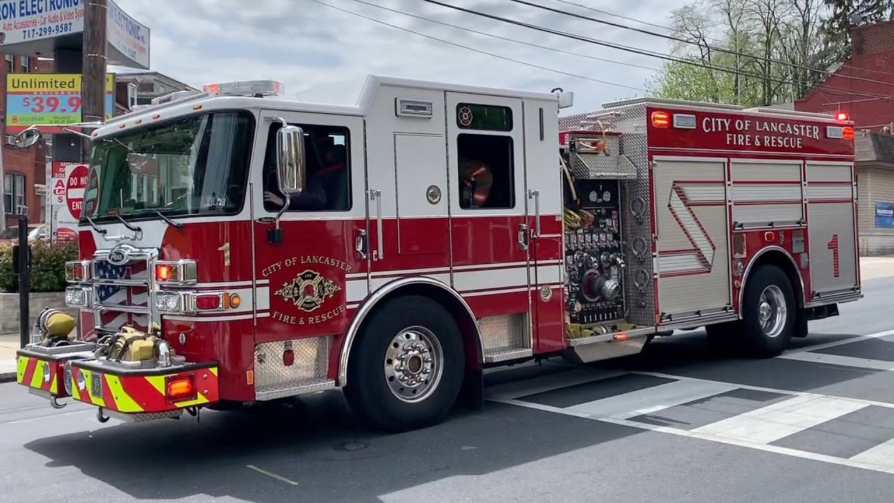 Lancaster City Bureau of Fire Engine 1 Responding YouTube
