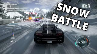 Gallardo Vs The Deleon Crew Snow Race - Nfs The Run Pc Hd 60 Fps