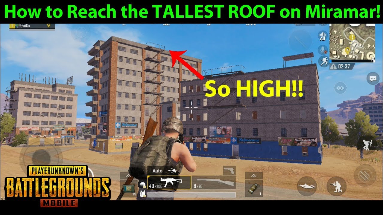 How to REACH the HIGHEST ROOF on Miramar | El Pozo Apartments | PUBG Mobile  Lightspeed - 