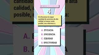 ¿Esta la sabes? Pregunta de administración y gestión sanitaria #enfermeria #testenfermeria