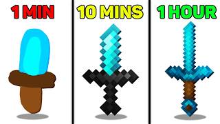 1 Minute Vs 10 Minute Vs 1 Hour Minecraft Texture Pack!