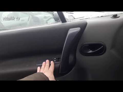 RENAULT закрытие дверей без аккумулятора и ключа. How to close a door in Renault without