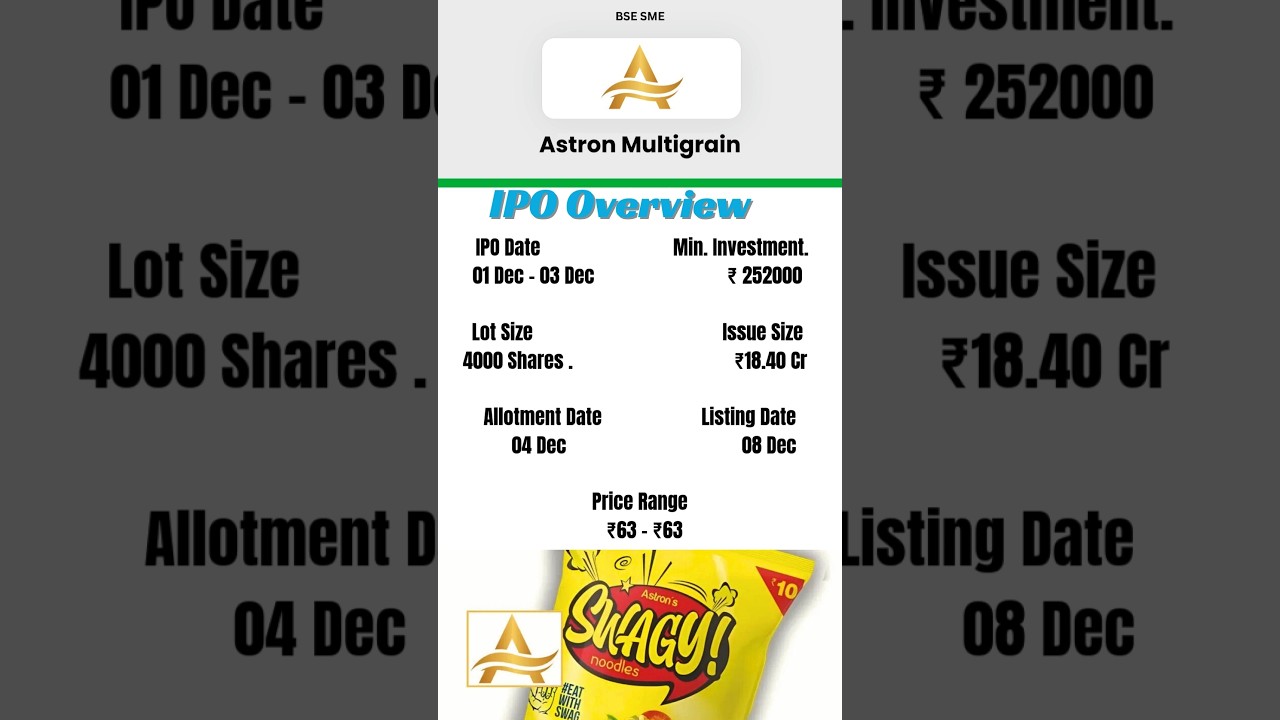 Astron Multigrain ipo details 