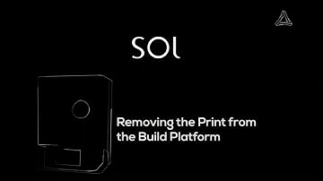 SOL 3D Printer (DGShape by Roland)  - Removing the Print from the Build Platform