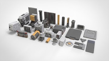 sci fi Architecture kitbash 44