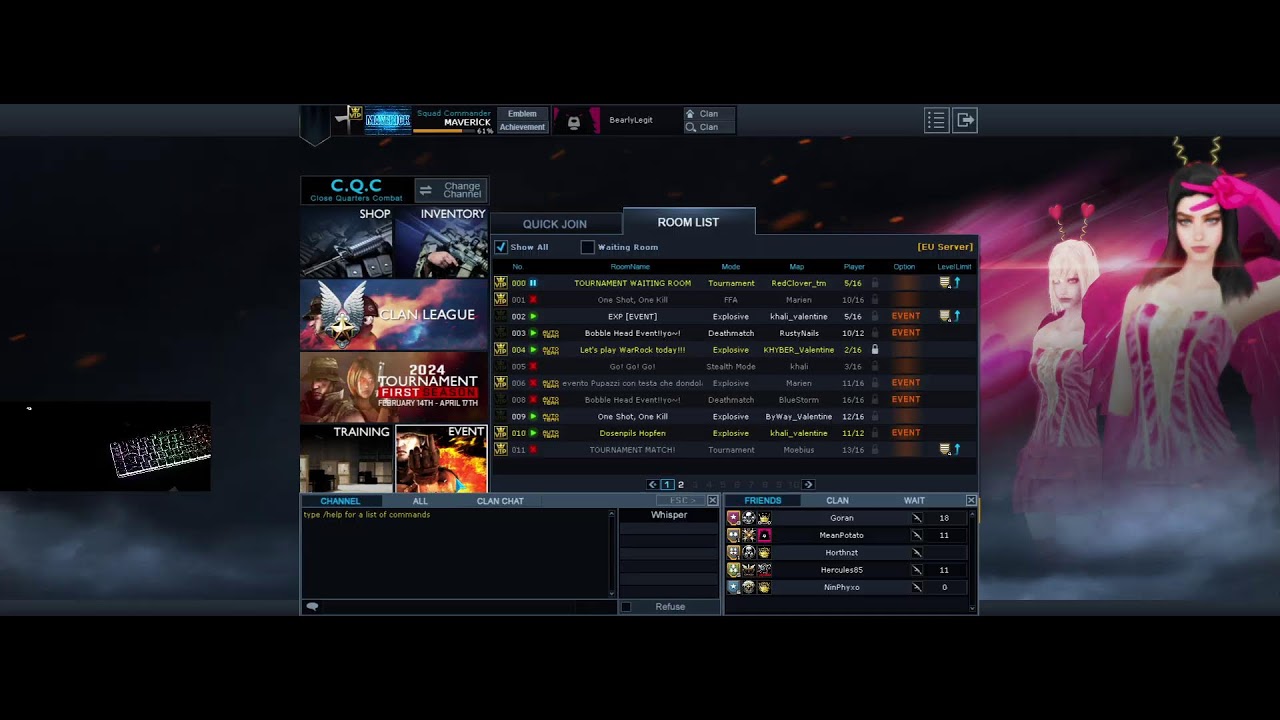 WarRock 2024- MAVERlCK TOURNAMENT