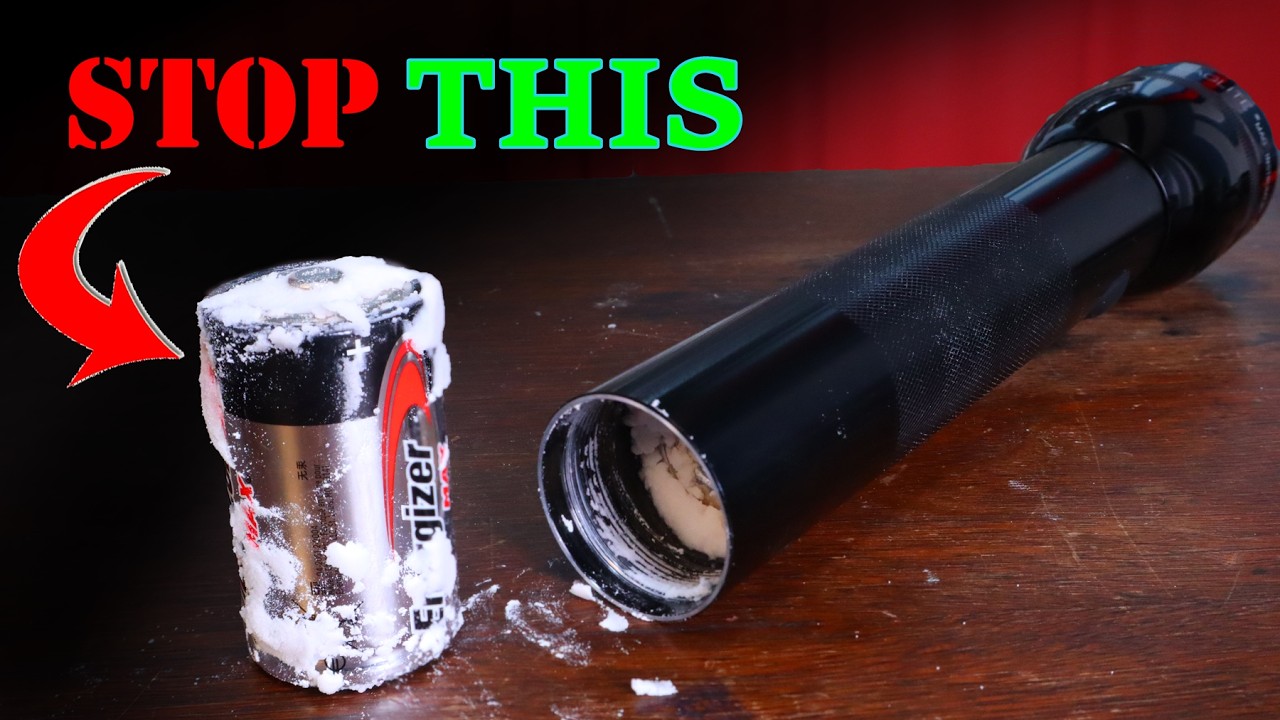 Прекратите использовать щелочь в своем фонаре Maglite (вот чем ее можно заменить).