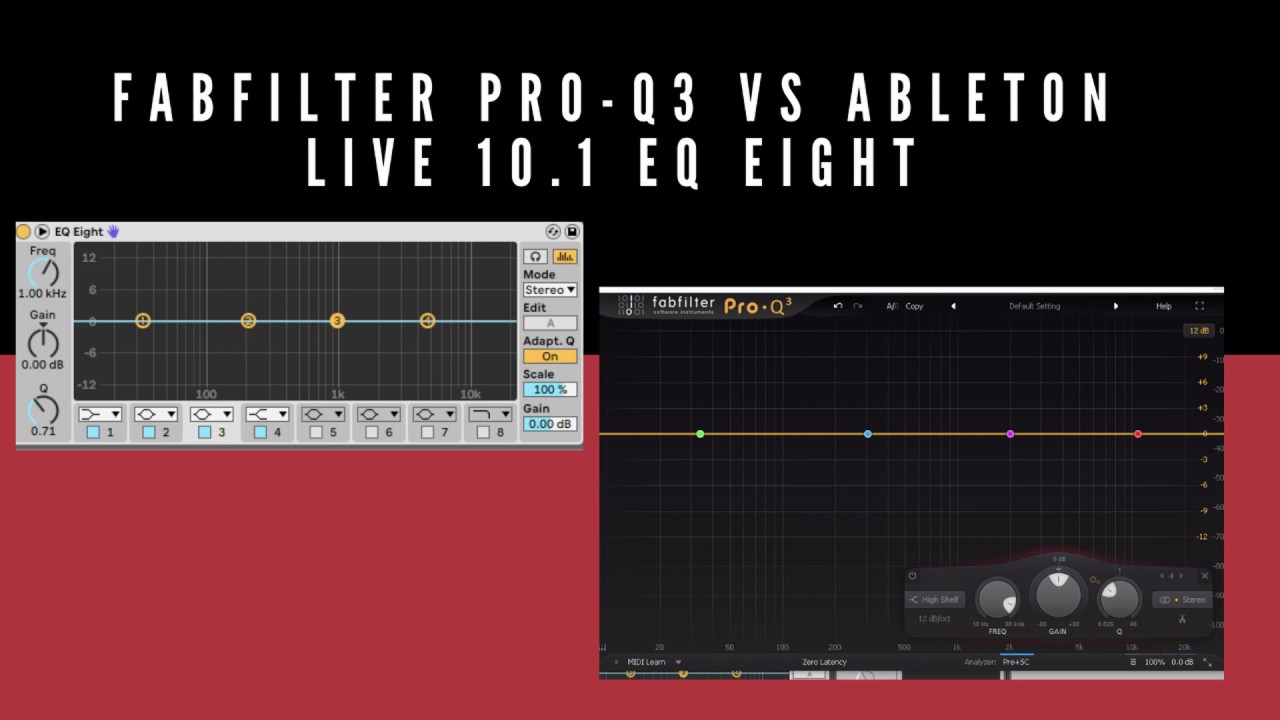 Fabfilter ProQ3 vs Ableton Live EQ Eight Which one is better? YouTube