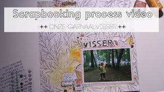 Scrapbooking process video ~ DLS #46 Boots & Puddles ~ Onze garnaalvisser
