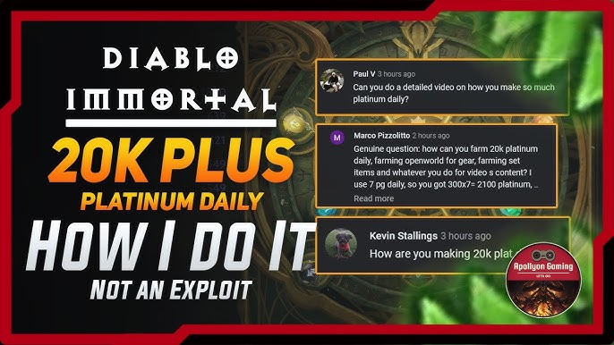 Diablo Immortal: How To Earn Easy Platinum With The Auction House