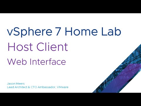 Jason Meers - VMware vSphere ESXi 7 Host Client - Web Interface