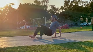 Backward crab walk (flat ground)
