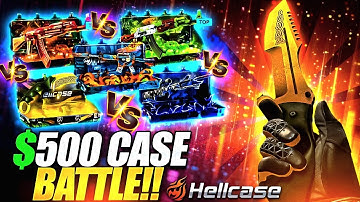 $500 CASE BATTLE AND BIG PULL ON HELLCASE !? ! HELLCASE PROMO CODE 2025 ! HELLCASE CASE OPENING !