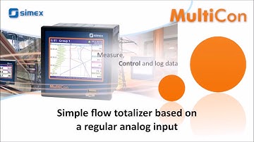MultiCon CMC Application – Simple flow totalizer based on a regular analog input