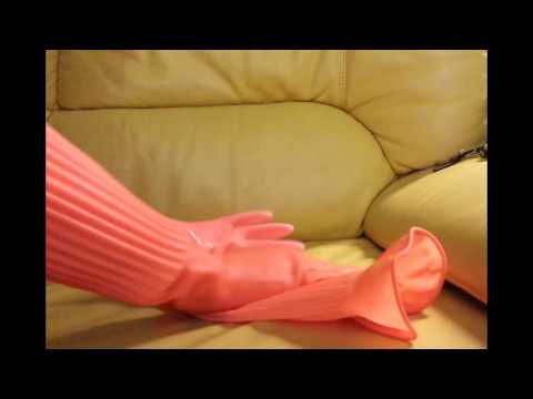 taking-off-long-orange-rubber-gloves-after-6-hours-of-wearing-time-asmr
