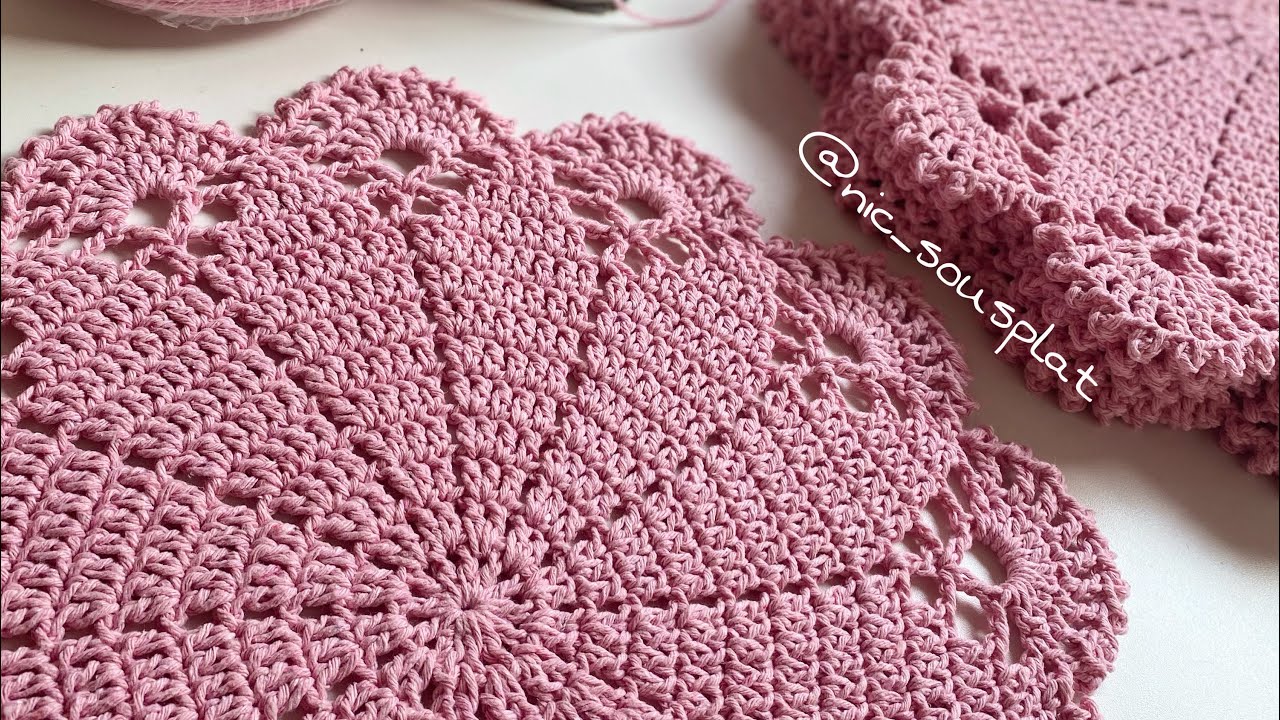 Sousplat econômico de crochê / da Nic