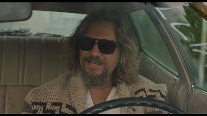 The Big Lebowski - Car scene with Creedence Clearwater Revival - "Lookin' Out My Back Door" (4K)