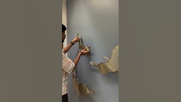 Metal Birds Wall Art Design idea, amazing woodwork #shorts #woodworking #furniture #design