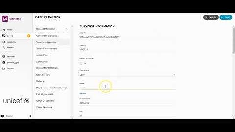Survivor Information Form