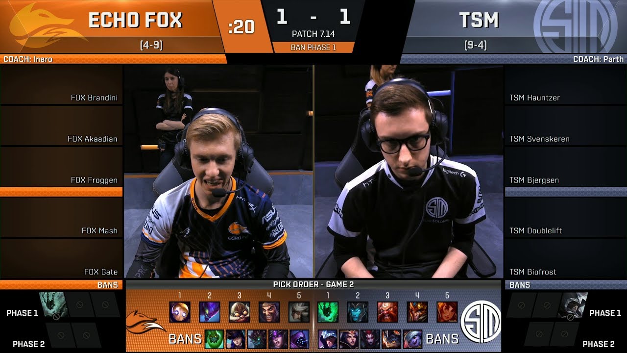 FOX vs TSM, Game 3 - 2017 NA LCS Summer Week 7 - Echo FOX vs Team SoloMid