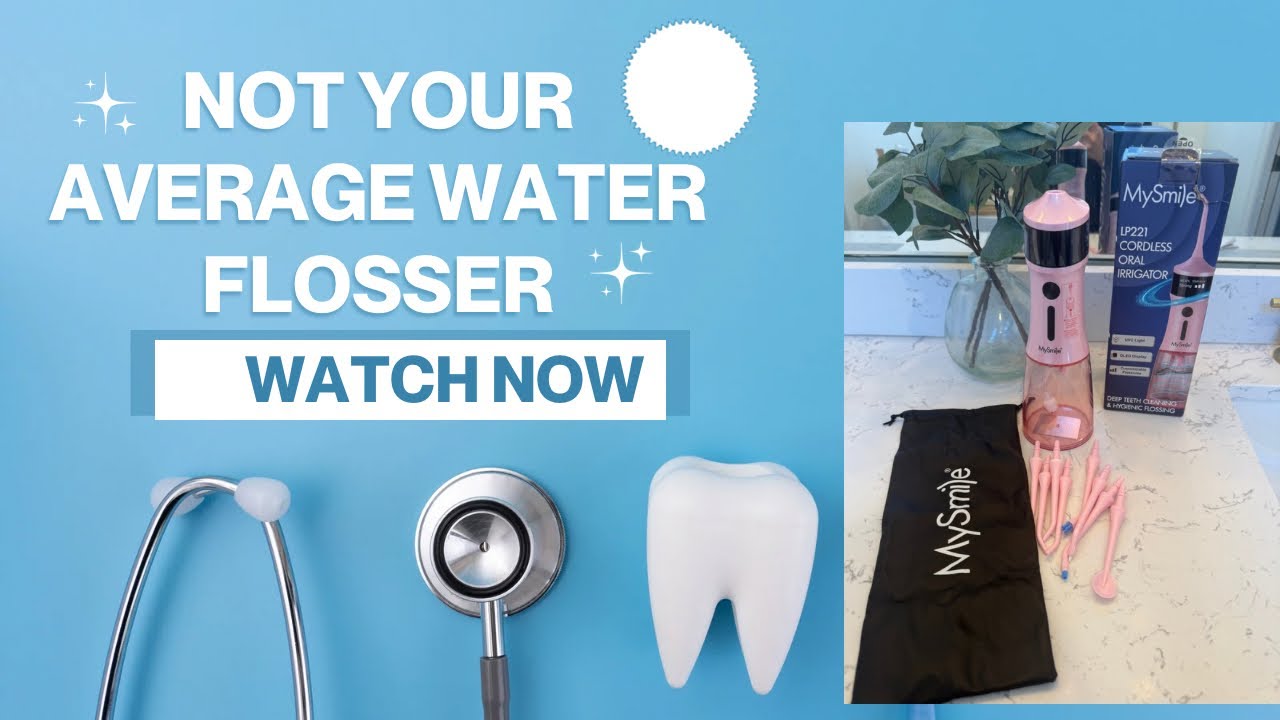 MySmile LP221 Cordless Water Flosser Review | UVC Sterilizing Dental Flosser for Home & Travel