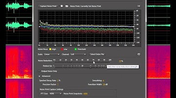 Hiss and noise reduction of videos in Adobe Audition CC