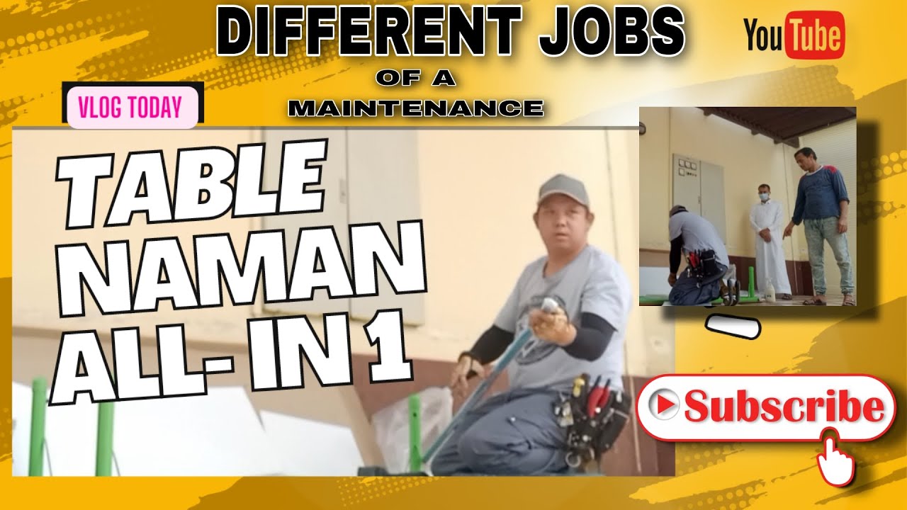 ALL AROUND MUNA TAYO! ANG ISA SA KAKA IBANG TRABAHO NG MAINTENANCE