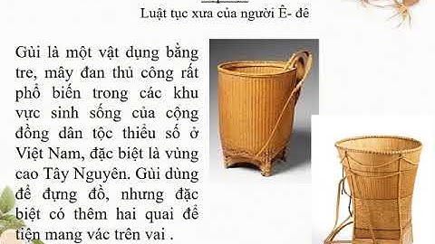 Cô Đoàn Thị Đan Phương - Tập đọc 5 - Luật tục xưa của người Ê Đê