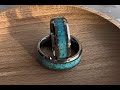 Tungsten Ring with Turquoise Inlay