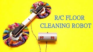 How to make a Remote Controlled Floor Cleaning Robot at home