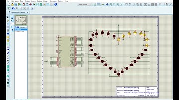 LED trái tim - full 50 hiệu ứng|  Mô phỏng bằng Proteus