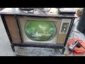 Wards Airline CTC 15 Ressurection Repair 1964 Color Television Roundie pt1