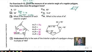 6-1 Additional Practice - Angles of Polygons