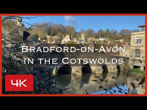 Bradford on Avon in the Cotswolds England. Recorded in 4K 60fps