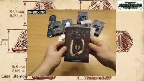 Unboxing Kickstarter Call of Cthulhu Metal Dice Set by Q workshop & Chaosium