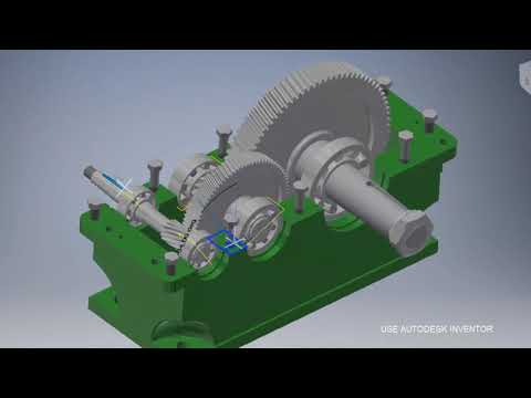 Gear box simulation - Autodesk Inventor 2017