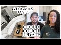 restoration hardware CLOUD COUCH DUPE 6 month update: IS IT WORTH IT? || vlogmas day 23