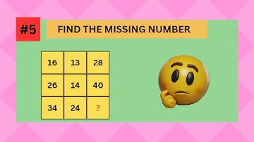 Fun and Tricky Missing Number Math Puzzles!-Boost Your Brain Power-Test Your IQ -Brain Teasers-SSC.