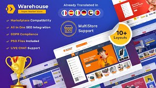 Warehouse Advanced Prestashop Multi-Purpose Mega Electronics Store Template - By Templatetrip