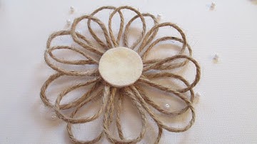 How To Make a Cute Twine Flower - DIY Crafts Tutorial - Guidecentral