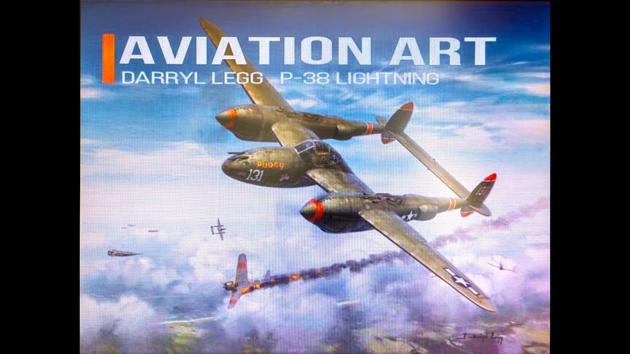 Darryl Legg Aviation Art - P-38 Lightning - YouTube